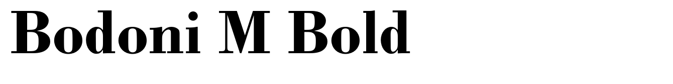 Bodoni M Bold
